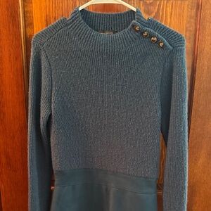 Ann Taylor blue sweater dress